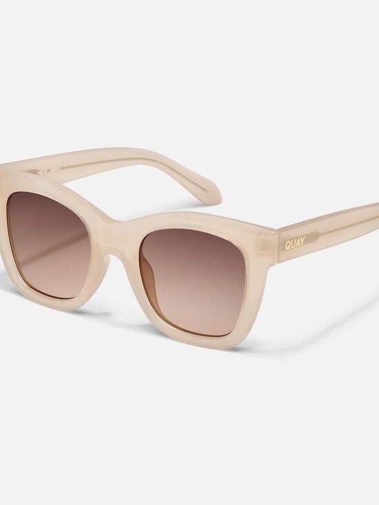 QUAY AFTER HOURS NO-NS-2556 BONE FRAME/BROWN FAWN LENSES SUNGLASSES